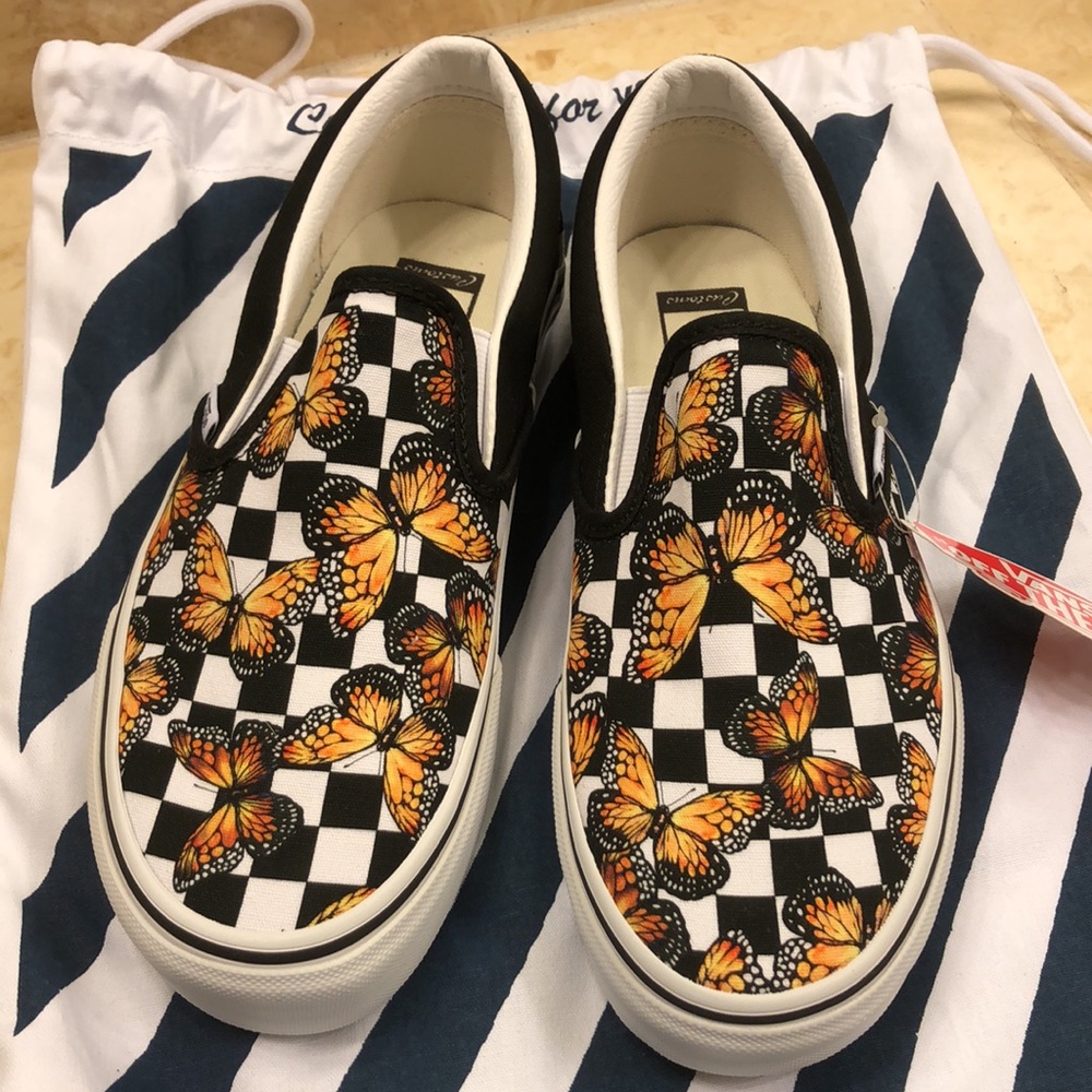 Custom Vans - Butterfly print